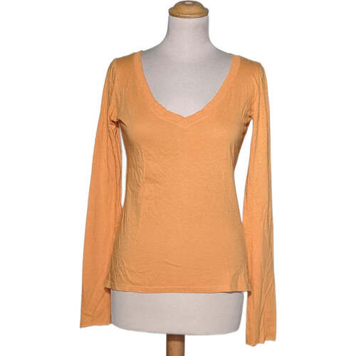 Vêtements Femme checked long-sleeved shirt Bianco Comptoir Des Cotonniers 36 - T1 - S Orange