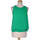 Vêtements Femme Débardeurs / T-shirts sans manche Zara débardeur  36 - T1 - S Vert Vert