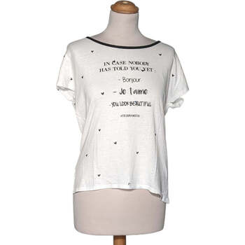 Vêtements Femme T-shirts Barrett & Polos Teddy Smith top manches courtes  36 - T1 - S Blanc Blanc