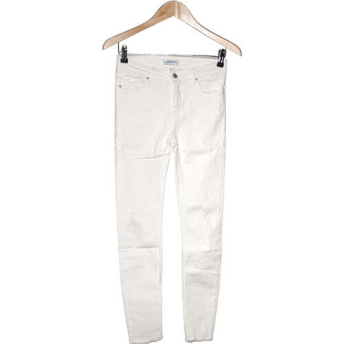 Zara jean slim femme 34 - T0 - XS Blanc Blanc - Vêtements Jeans Femme 12,00  €
