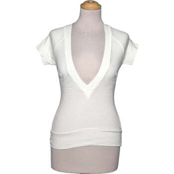 Vêtements Femme Tapis de bain Sisley top manches courtes  36 - T1 - S Blanc Blanc