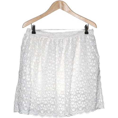 Vêtements Femme Jupes Naf Naf jupe courte  40 - T3 - L Blanc Blanc