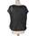 Vêtements Femme T-shirts & Polos Breal top manches courtes  40 - T3 - L Noir Noir
