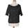 Vêtements Femme Sergio organic-cotton sweatshirt Breal top manches courtes  38 - T2 - M Noir Noir