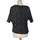 Vêtements Femme Sergio organic-cotton sweatshirt Breal top manches courtes  38 - T2 - M Noir Noir