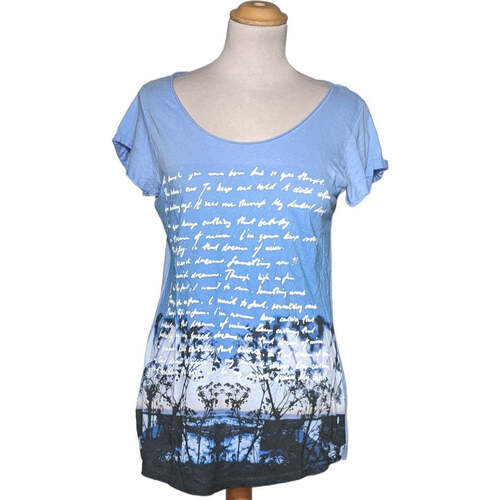 Vêtements Femme Gianluca - Lart H&M top manches courtes  38 - T2 - M Bleu Bleu