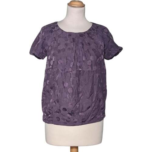 Vêtements Femme checked long-sleeved shirt Bianco Comptoir Des Cotonniers 36 - T1 - S Violet