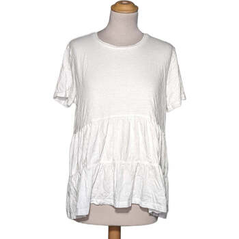Vêtements Femme T-shirts manches courtes Zara top manches courtes  40 - T3 - L Blanc Blanc