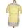 Vêtements Femme T-shirts Cotton & Polos Suncoo top manches courtes  36 - T1 - S Jaune Jaune