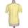 Vêtements Femme T-shirts & Polos Suncoo top manches courtes  36 - T1 - S Jaune Jaune