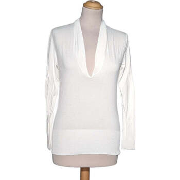 Vêtements Femme T-shirts & Polos Zara top manches longues  40 - T3 - L Blanc Blanc