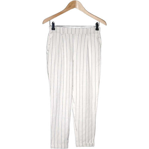 Vêtements Femme Pantalons Bershka 38 - T2 - M Blanc