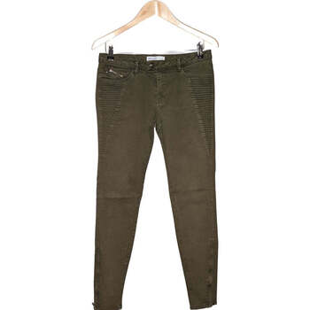 Vêtements Femme Pantalons Zara pantalon slim femme  40 - T3 - L Vert Vert