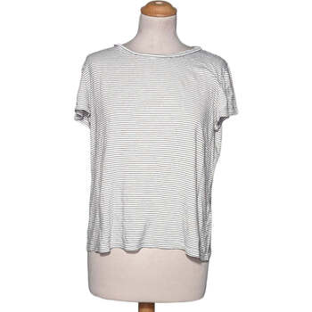 Vêtements Femme Décorations de noël H&M top manches courtes  40 - T3 - L Blanc Blanc