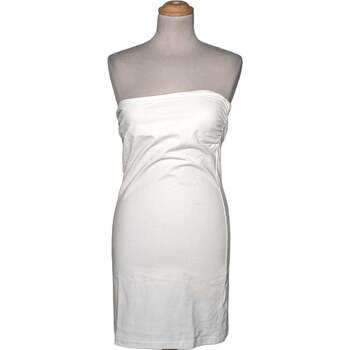 robe courte h&m  robe courte  38 - t2 - m blanc 