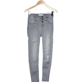 jeans new look  jean slim femme  36 - t1 - s gris 