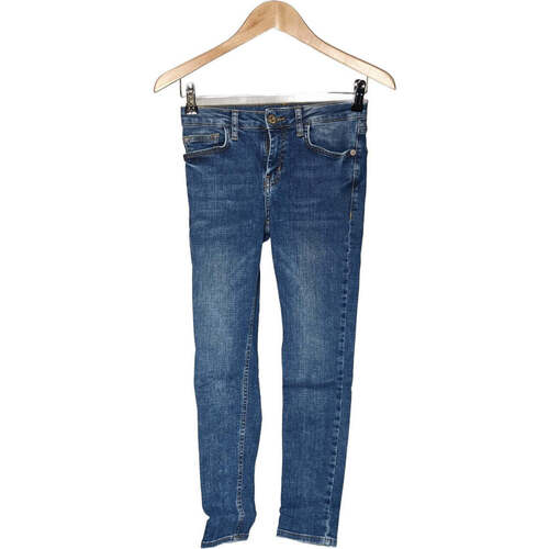 Vêtements Femme abstract jeans Mango abstract jean droit femme  34 - T0 - XS Bleu Bleu
