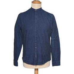 Vêtements Homme Chemises manches longues Zara 36 - T1 - S Bleu