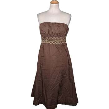 robe courte esprit  robe courte  38 - t2 - m marron 