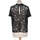 Vêtements Femme T-shirts & Polos Zapa top manches courtes  34 - T0 - XS Noir Noir