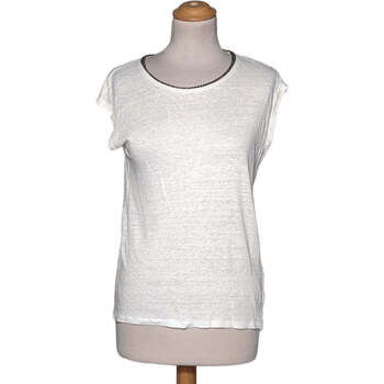 Vêtements Femme T-shirts Daicock & Polos 1.2.3 top manches courtes  38 - T2 - M Blanc Blanc