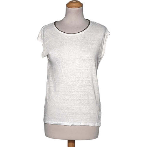 Vêtements Femme T-shirts Daicock & Polos 1.2.3 top manches courtes  38 - T2 - M Blanc Blanc