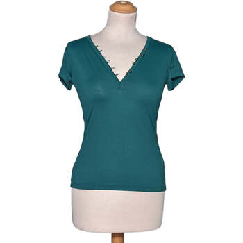 Vêtements Femme T-shirts Daicock & Polos 1.2.3 top manches courtes  34 - T0 - XS Vert Vert