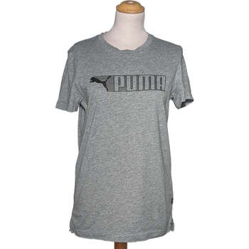 Vêtements Femme T-shirts & Polos track Puma top manches courtes  36 - T1 - S Gris Gris
