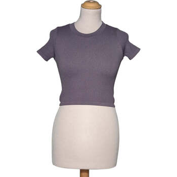 Vêtements Femme Pantalon Slim Femme 36 - T1 - S Noir Zara top manches courtes  34 - T0 - XS Violet Violet