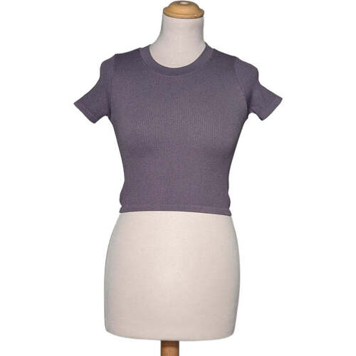 Vêtements Femme T-shirts & Polos Zara top manches courtes  34 - T0 - XS Violet Violet