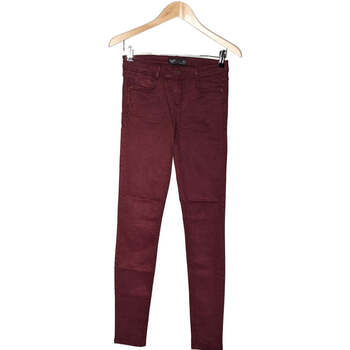 pantalon zara  pantalon droit femme  36 - t1 - s violet 