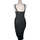 Vêtements Femme Robes Guess robe mi-longue  34 - T0 - XS Noir Noir