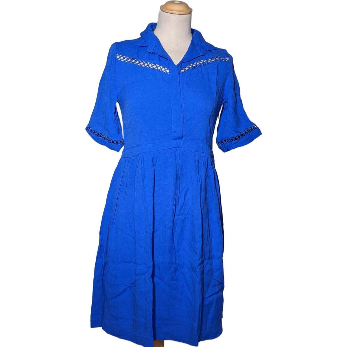 Vêtements Femme Lune Et Lautre robe courte  36 - T1 - S Bleu Bleu