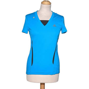 Vêtements Femme T-shirts & Polos adidas Originals top manches courtes  38 - T2 - M Bleu Bleu