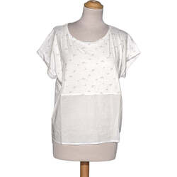 Vêtements Femme Objets de décoration Bonobo top manches courtes  38 - T2 - M Blanc Blanc