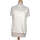 Vêtements Femme T-shirts Fitted & Polos Pimkie top manches courtes  40 - T3 - L Blanc Blanc