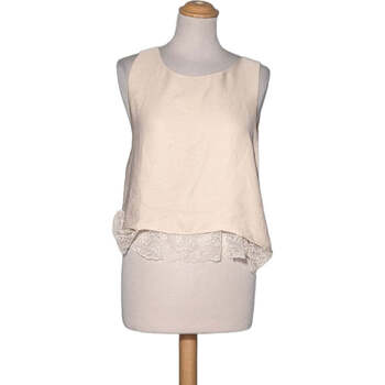 Vêtements Femme Trendyol Polka Print Midi Dress With High Neck And Sheer Hem Detail Zara débardeur  36 - T1 - S Beige Beige