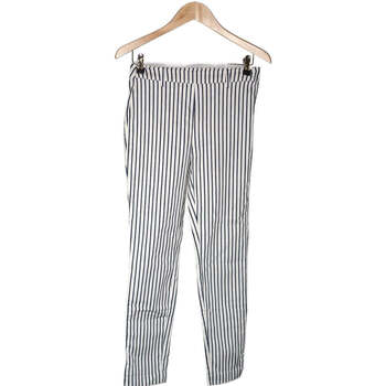 Vêtements Femme Pantalons H&M pantalon slim femme  36 - T1 - S Blanc Blanc