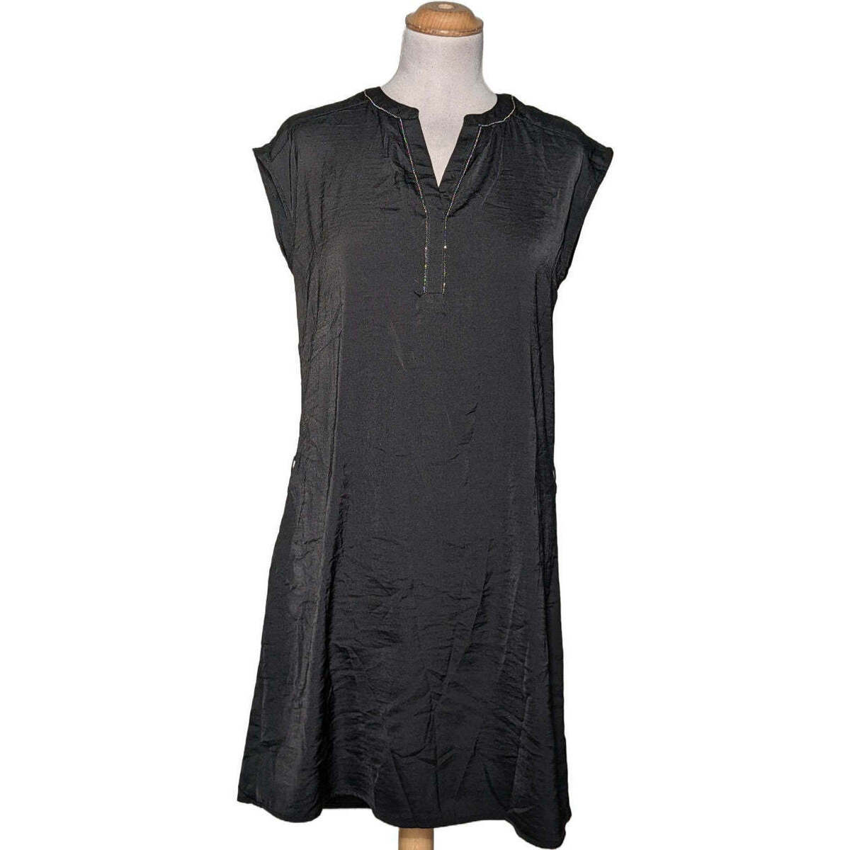 Vêtements Femme Fleur De Safran robe courte  36 - T1 - S Noir Noir