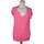Vêtements Femme T-shirts & Polos 1.2.3 top manches courtes  38 - T2 - M Rose Rose
