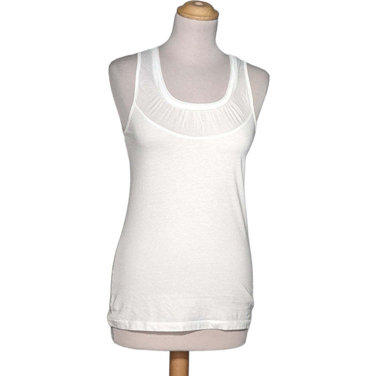 Vêtements Femme Débardeurs / T-shirts sans manche Esprit débardeur  38 - T2 - M Blanc Blanc