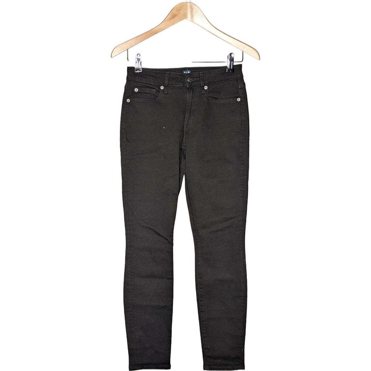 Vêtements Femme Jeans Gap jean con slim femme  34 - T0 - XS Noir Noir