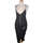 Vêtements Femme Robes Missguided robe mi-longue  36 - T1 - S Noir Noir