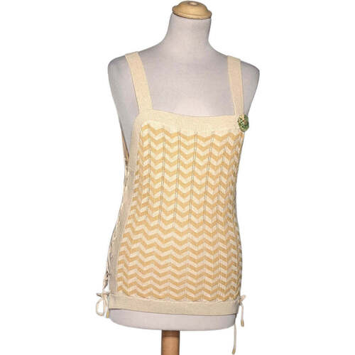Vêtements Femme Pulls Cynthia Rowley floral flutter-sleeve mini dress pull femme  38 - T2 - M Beige Beige