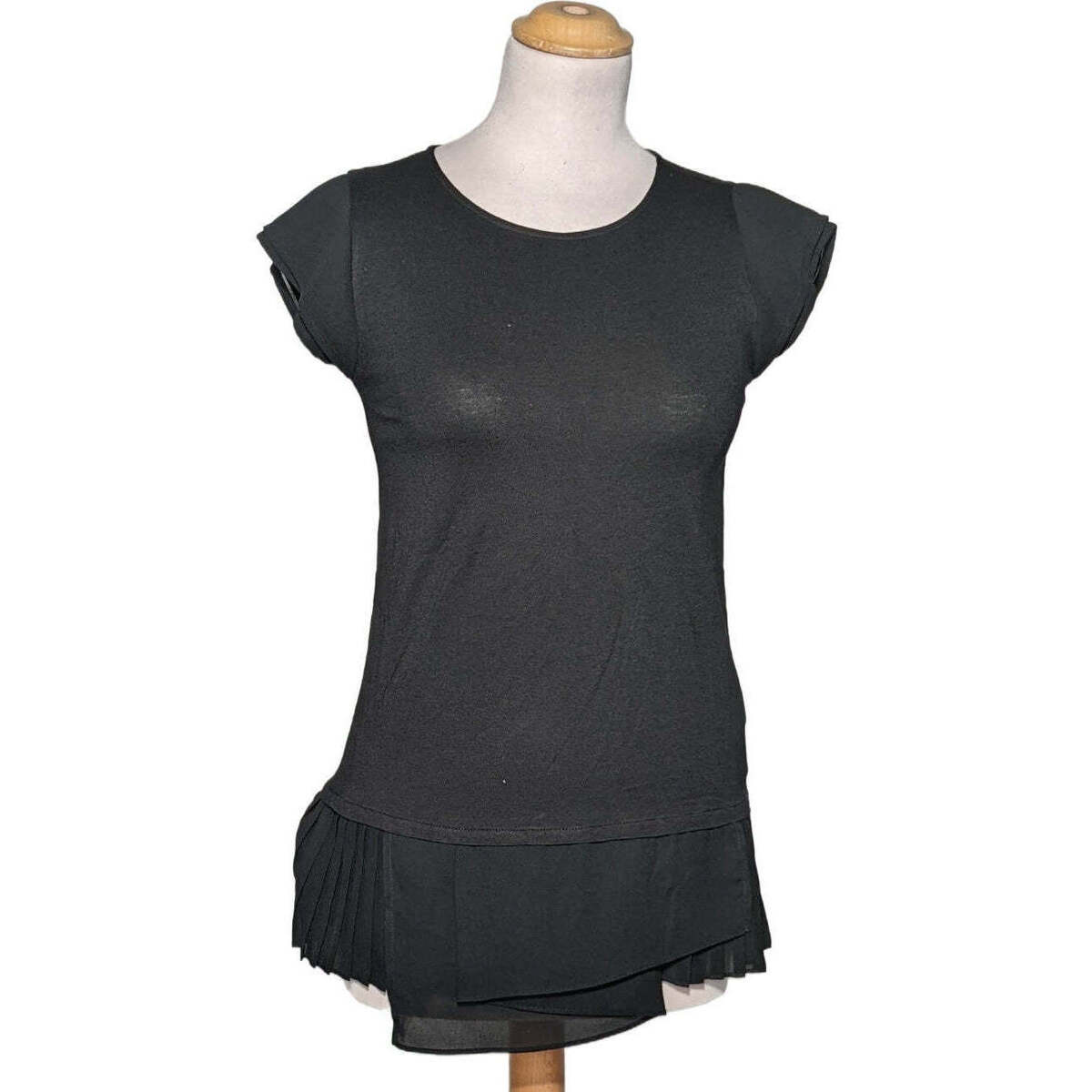 Vêtements Femme T-shirts Merek & Polos Massimo Dutti 34 - T0 - XS Noir