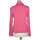 Vêtements Femme T-shirts & metallic-logo Polos Damart metallic-logo polo femme  40 - T3 - L Rose Rose