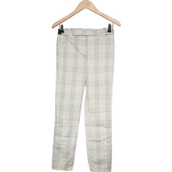 Vêtements Femme Pantalons H&M pantalon droit femme  34 - T0 - XS Blanc Blanc