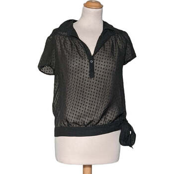 Vêtements Femme Chemise 36 - T1 - S Beige Camaieu top manches courtes  36 - T1 - S Noir Noir