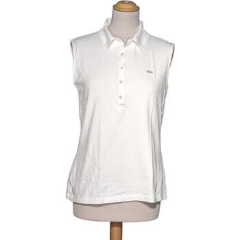 Vêtements Femme T-shirts & Polos Lacoste polo femme  42 - T4 - L/XL Blanc Blanc