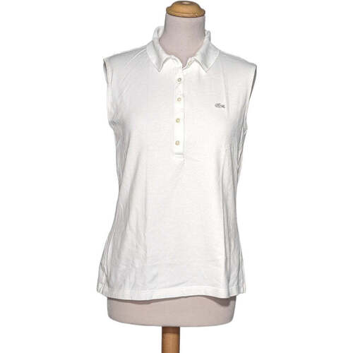 Vêtements Femme T-shirts & Polos Logo Lacoste polo femme  42 - T4 - L/XL Blanc Blanc